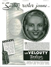 1936 Dixor Velouty Antique Magazine Cream Advertisement picture