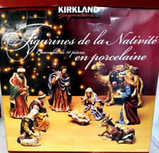 Kirkland Signature Nativity Set Christmas- #399707  Large Porcelain  - 10 Piece picture