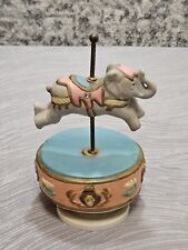 Vtg elephant musical carousel, Ceremic, works picture