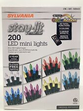 Sylvania 200 LED Mini 8 Colors 40 Functions Christmas Light String With Remote picture