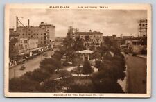 c1920 Aerial View Street Alamo Plaza Dahrooge Albertype San Antonio Texas P736 picture