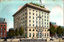 Maryland Former YMCA Turned Baltimore Hotel Franklin St. Vintage c 1910 Postcard picture