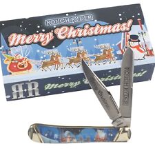 Rough Ryder 2023 Merry Christmas Snowman Trapper Pocket Knife RR2608 picture