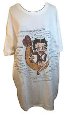 Betty Boop Womens 3X T-Shirt Hand Painted Vtg Hanes Brand 100% Cotton picture