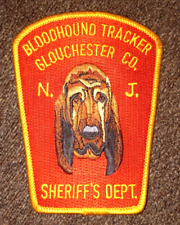 GLOUCHESTER COUNTY SHERIFF NEW JERSEY BLOODHOUND K9 PATCH OLDER picture