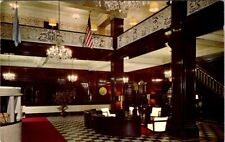 Lobby, Hotel Fort Dearborn, CHICAGO, Illinois Chrome Advertising Postcard picture