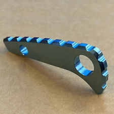 1PC Blue Silver Anodized Titanium Back Spacer For Spyderco Paramilitary 2 US picture