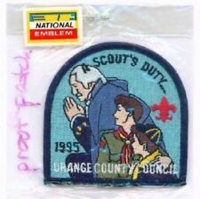 BSA OCC Orange County Council cp 1995 PROOF PATCH picture
