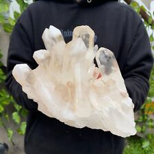 6lb Large Natural White Clear Quartz Crystal Cluster Raw Healing Specimen picture