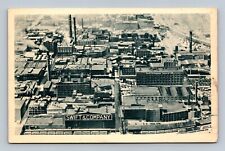 Swift & Company Chicago Il Plant Aerial View Postcard picture