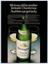 Beringer Napa Valley Chardonnay We Got Lucky 1981 Print Ad 8
