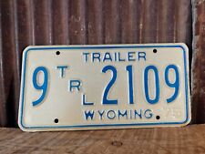 1975 Wyoming Trailer License Plate, 