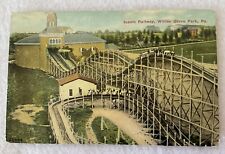 Scenic Railway Rollercoaster Willow Grove Park PA Vintage Postcard picture