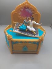 Vintage Disney Aladdin And Jasmine Singing Jewelry Box . picture