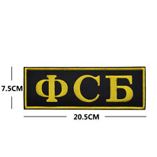 Big Size Embroidered Russian Alpha FSB Spetsnaz Runes Hook Loop Patch Back Badge picture