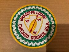 Owasippe Lodge 7 Older cut edge OA Round Patch LL picture