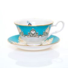 Disney English Ladies Tiara Gold Jasmine Decorative Cup & Saucer ELDPCS10901 picture