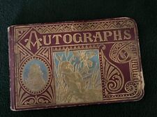 Antique 1888 Autograph Book Signatures Des Moines IA Minburn IA Sara Williams picture