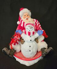 Clothtique Possible Dreams Department 56 Claus N' Saucer Santa & Snowman picture