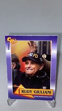 2003 Celebrity Review Rookie Review Rudy Giuliani Card #2 Trump Lawyer Infamous picture