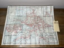 GWR, GREAT WESTERN RAILWAY 1930s FOLDING POCKET ROUTE MAP Railways & Steamers UK picture