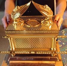 XXL Gold tone Copper JUMBO SIZE ARK OF THE COVENANT  Bible Israel Gift 60 lbs picture