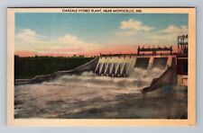 Monticello IN-Indiana, Oakdale Hydro Plant, Vintage Postcard picture
