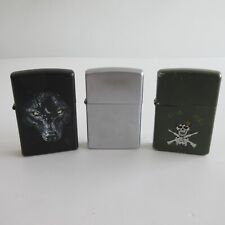 Lot Of 3 used Vintage Zippo Lighters Mix picture