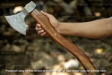 Handmade Damascus Steel Axe Camping axe Damascus Tomahawk Axe includes sheath picture
