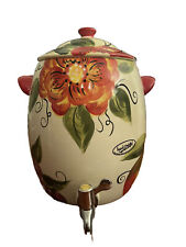 Tabletops Gallery Unlimited French Garden Hand Painted  Dispenser 9L picture