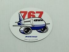 VINTAGE 767 BOEING AIRPLANE COMPANY COLLECTIBLE STICKER DECAL picture