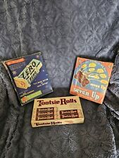 Vintage 1930's, early 40's Era Tootsie Rolls, Seven Up Candy Bars,ZERO Candy Bar picture
