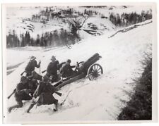 1940 Italian Army Alpine Mountain Gun Artillery on Maneuvers 7x9 News Photo picture