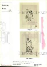 1977 Press Photo Karuizawa Series of John Lennon's sketches - syb01536 picture