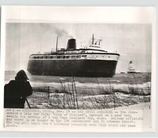 Car Ferry 'City of Midland' AGROUND Ludington Michigan SHIPS 1966 Press Photo picture