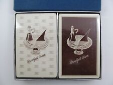 Vintage Brown & Bigelow Breakfast Cheer Playing Cards Decks Sealed w/ Tax Stamps picture