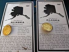 1964 Alaska State Buttons (2) 1 inch American Heritage Collector's Series #49 picture