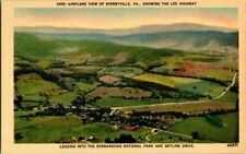 1930'S. AIRPLANE VIEW OF SPERRYVILLE, VA. POSTCARD ZT2 picture