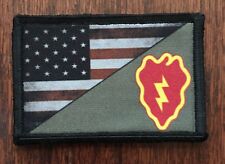 Full Color 25th Infantry Division USA Flag Morale Patch Tactical Army Tropic  picture