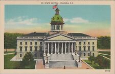 State Capitol Columbia South Carolina Building Linen Vintage Post Card picture