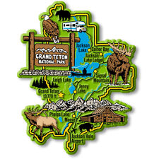 Grand Teton National Park Map Magnet by Classic Magnets picture