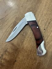 Bear MGC USA Made 6” Wood Folding Pocket Knife Vintage Excellent Lockback picture
