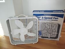 NOS - Vintage 20'' Lakewood 101 Box Fan With 3 Speed Original Box Made in USA picture