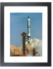 GEMINI 3 LAUNCH IN 1965 NASA Rocket Space Shuttle Framed & Matted Picture Photo picture