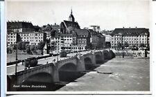 Switzerland Basel - Mittlere Rheinbrücke Route 8 & 18 Tram Tramway P.Z. postcard picture