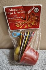 Vintage Justen 11 Piece Set Measuring Spoons and Cups - Made in Hong Kong  New picture