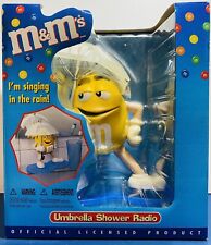 M&M'S Umbrella Shower Radio Yellow M&M Tested Working I Am Singing In The Rain picture