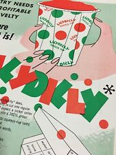 1953 Lily Tulip Cup Trade Print Ad Lilydilly Ice Cream Squeeze Vintage Novelty picture