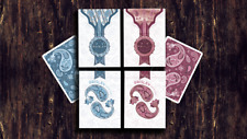 Marked Paisley Ton sur Ton Poudre Blue Playing Cards picture