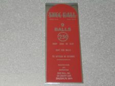 Original Skee Ball Vintage Style Instruction Decal Sticker. NICE Reproduction picture